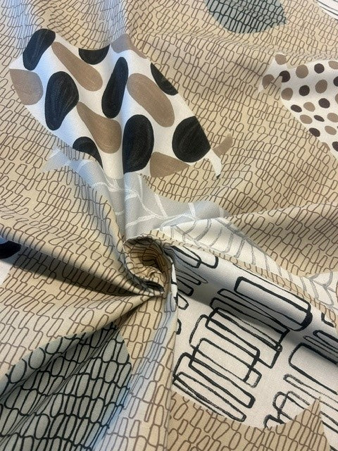 Designers Guild - Waterloo Grey & Ecru - 100% Cotton - 138cm