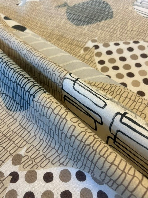 Designers Guild - Waterloo Grey & Ecru - 100% Cotton - 138cm