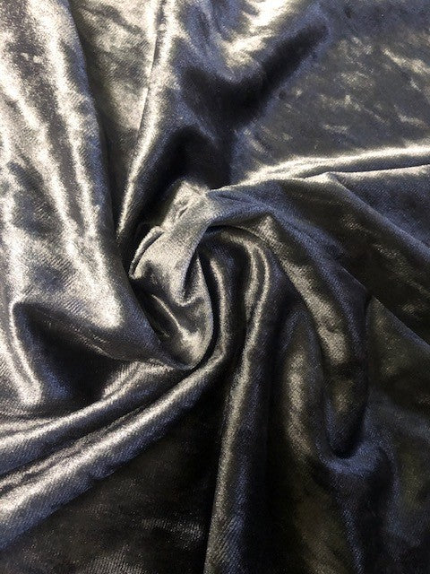 Grey Gunmetal Smooth Velour – Luxe Soft Touch for Modern, Elegant Garments
