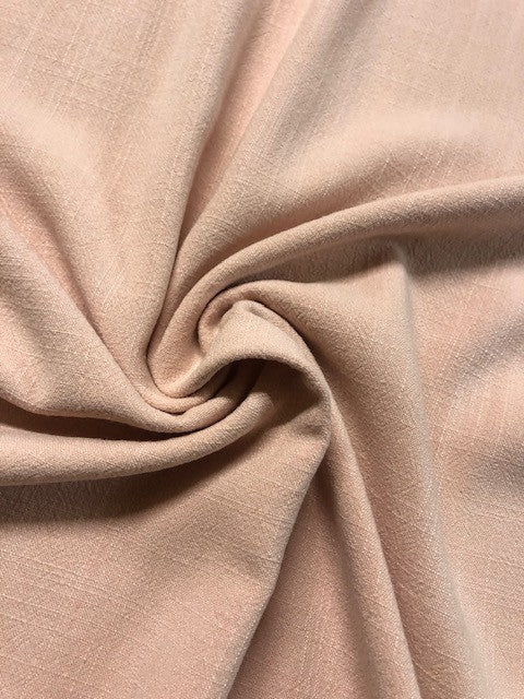 Champagne Pink Viscose-Linen Blend – Soft, Elegant & Breathable