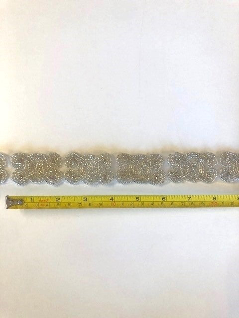 Crystal & Beaded Trim/Applique 3cm Wide