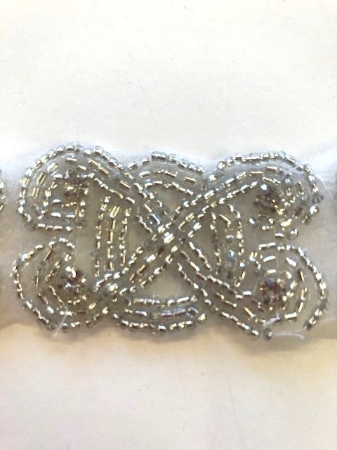 Crystal & Beaded Trim/Applique 3cm Wide