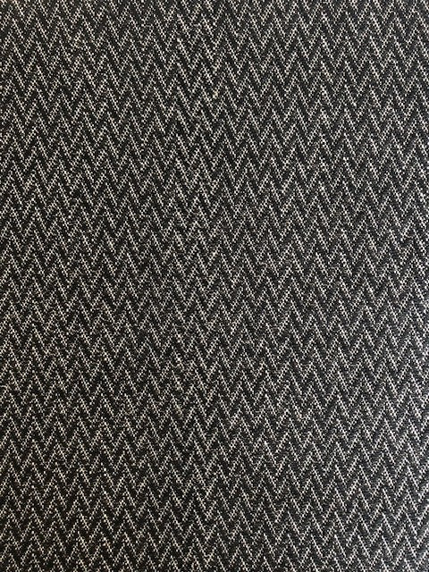Dark Grey Chevron With One Way Stretch