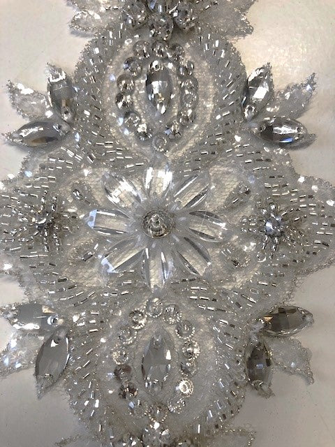 25cm Long Crystal Applique