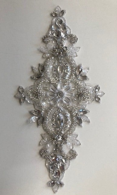 25cm Long Crystal Applique