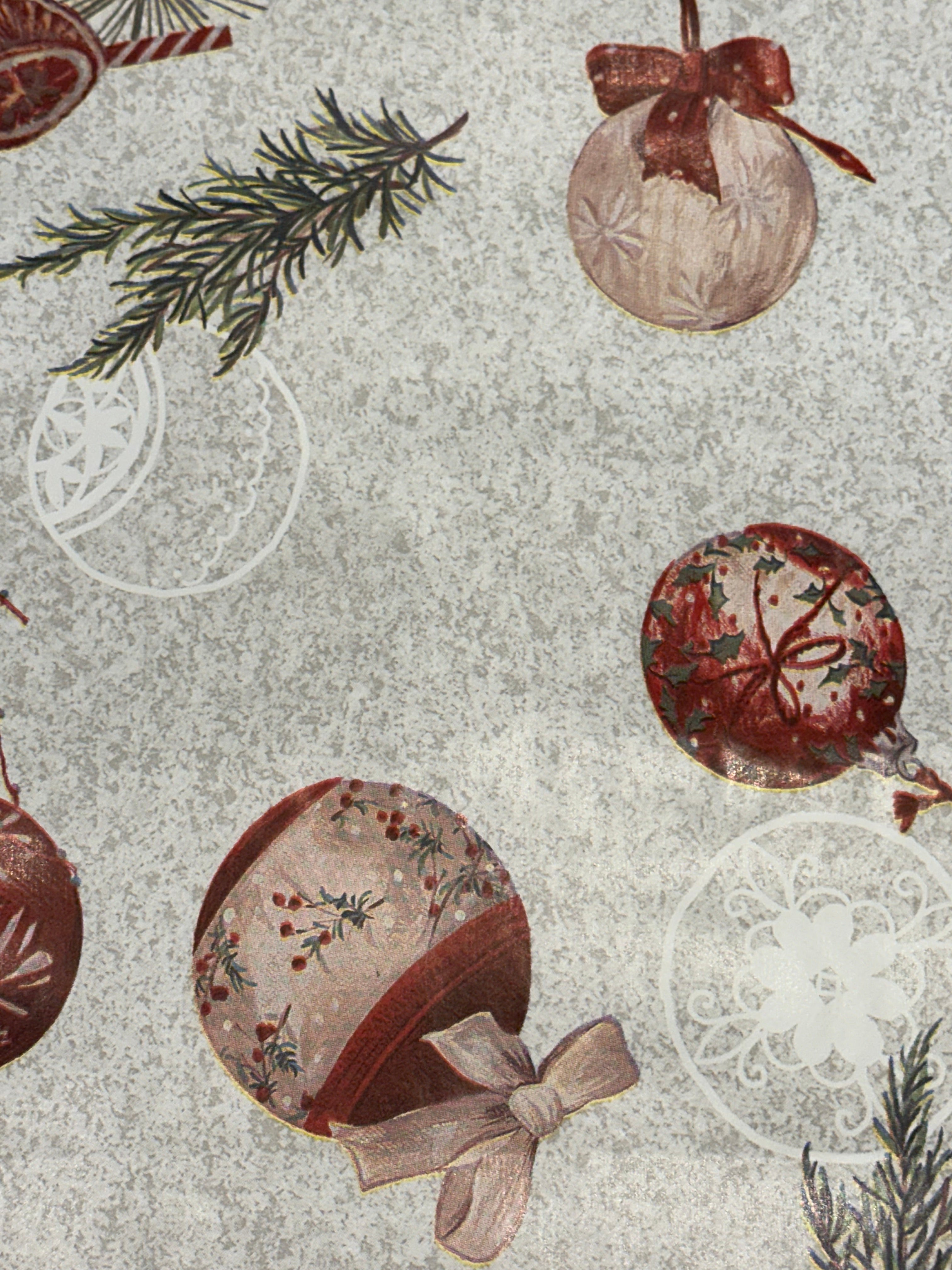 Spirit of Christmas Themed Wipeable Table Covering - CM3