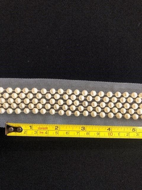 Champagne Pearl Trim 3cm Wide