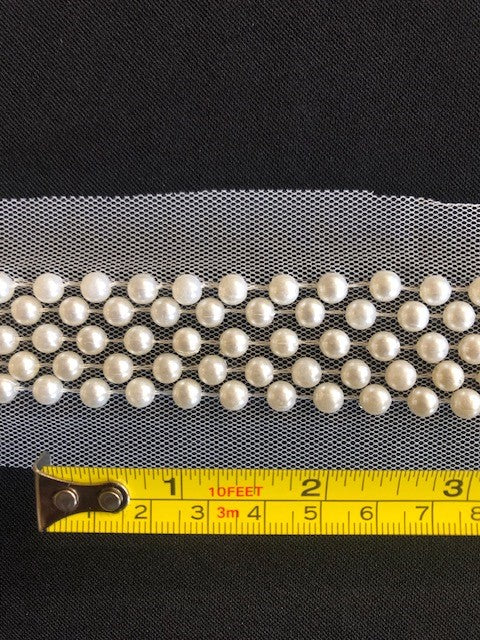 Ivory Pearl Trim 3cm Wide