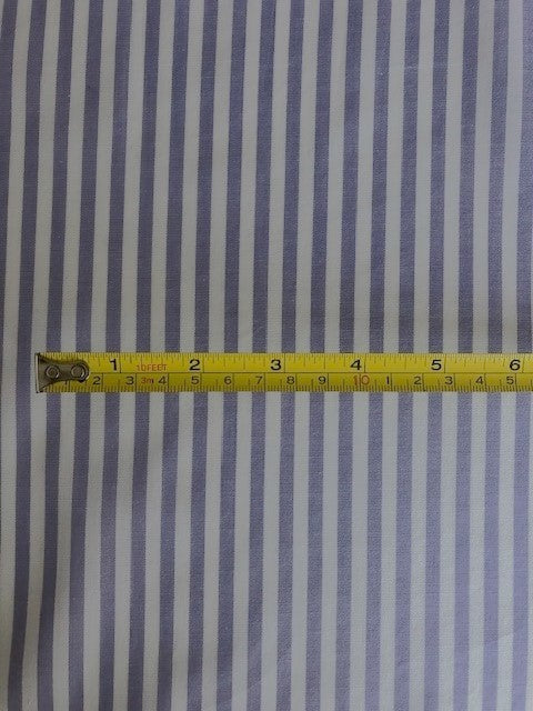 Mauve Woven Stripe Shirting Weight. Stripes Run Across The Fabric