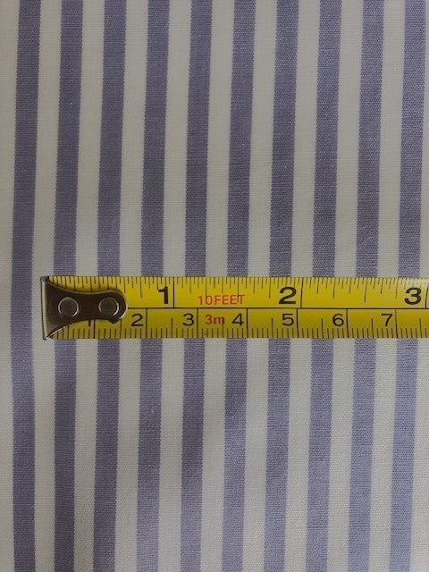 Mauve Woven Stripe Shirting Weight. Stripes Run Across The Fabric