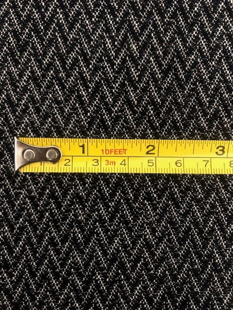 Dark Grey Chevron With One Way Stretch