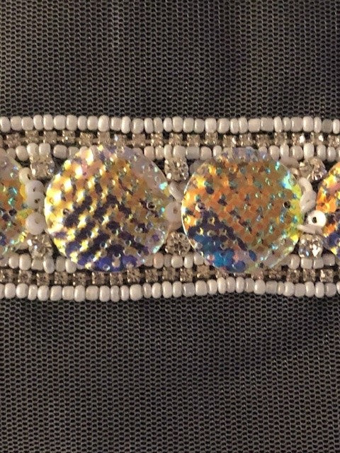 Irridescent & Pearl Trim 3cm wide