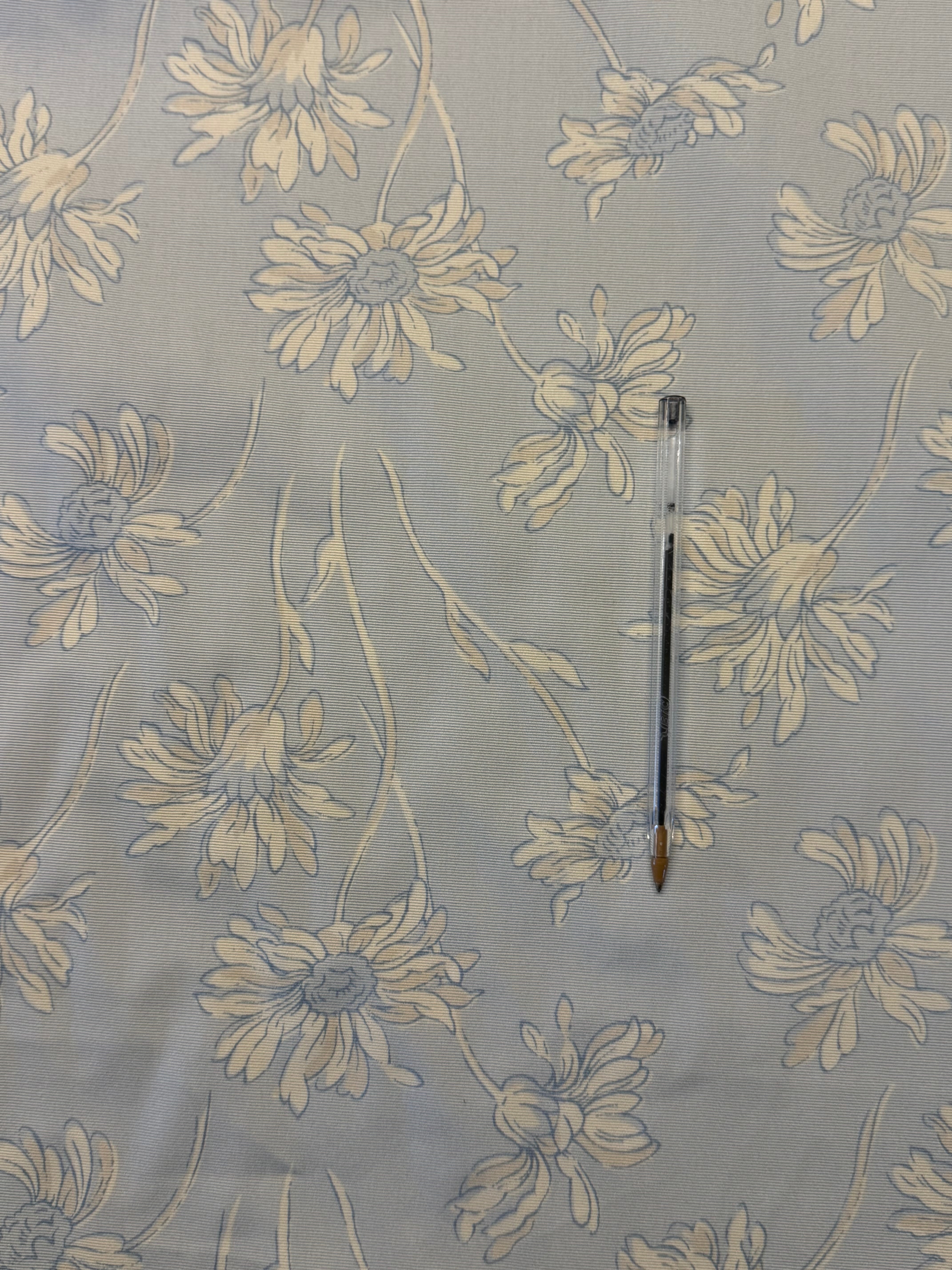 Anice Furnishing Fabric by Romo – Duck Egg Blue Floral Cotton