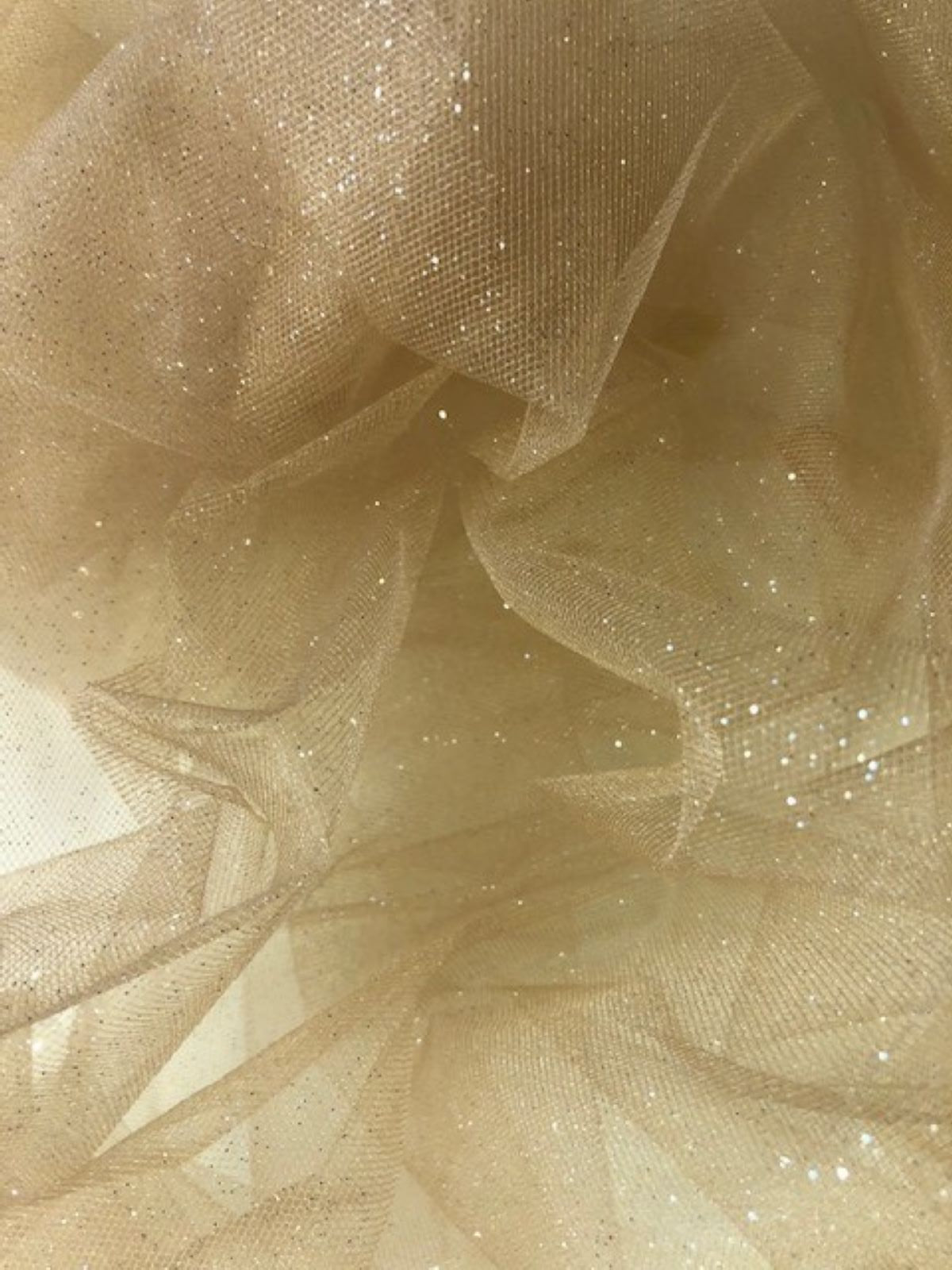 Nude Glitter Tulle
