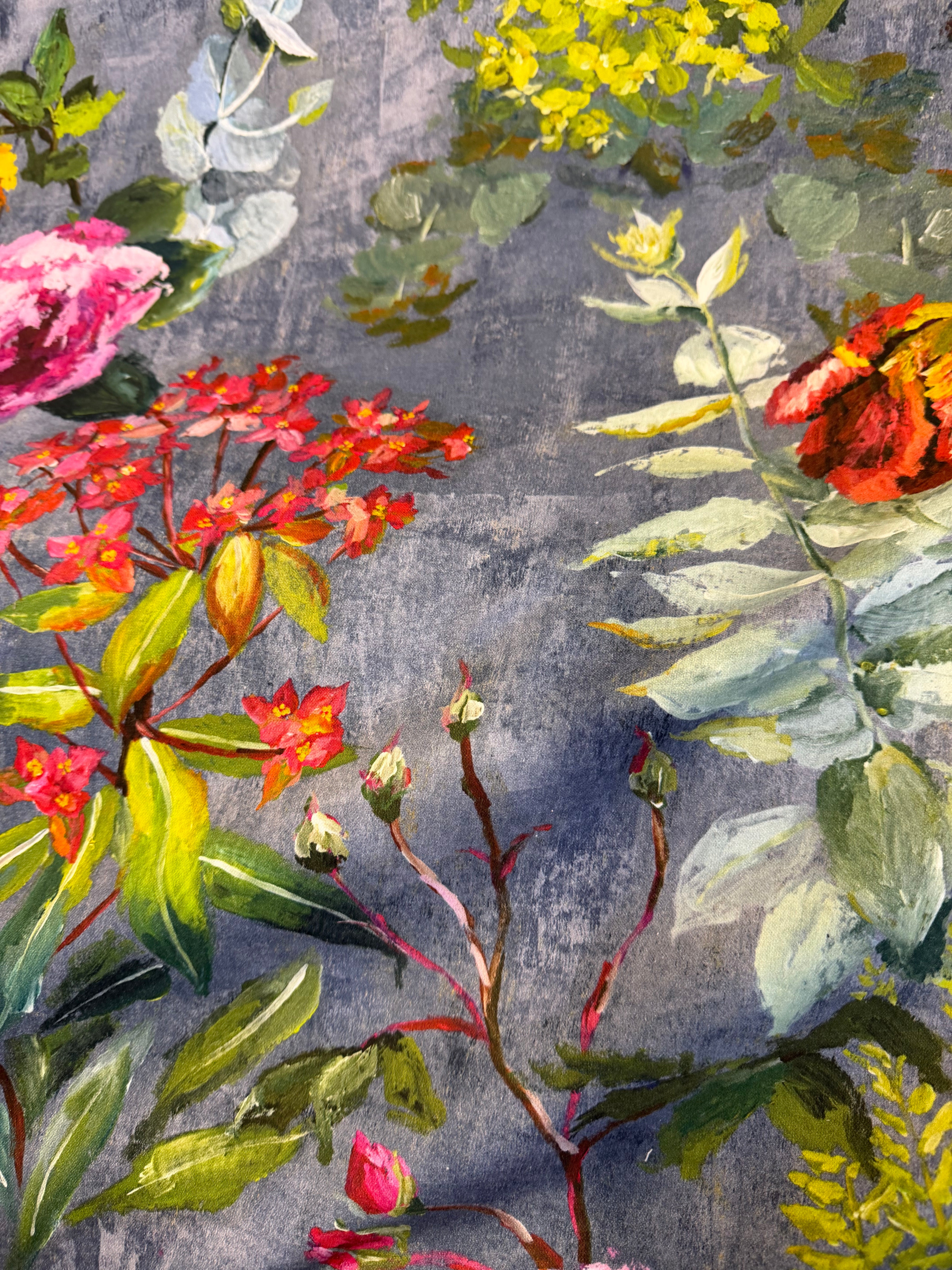 Designers Guild Tulipani Cotton Fabric – Botanical Floral Print – 137cm Wide