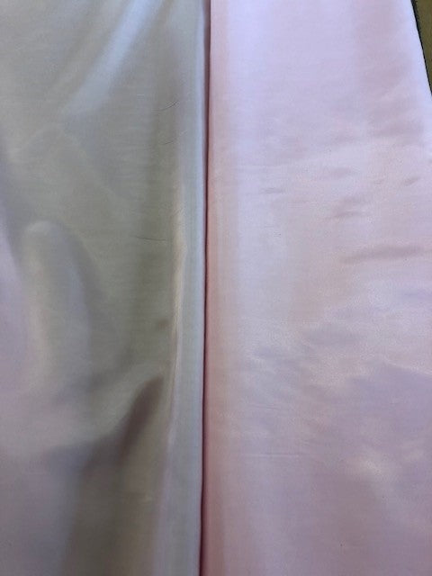 Light Pink Taffeta Lining. 60g/m2, 100% Polyester. Roll Size - 5m
