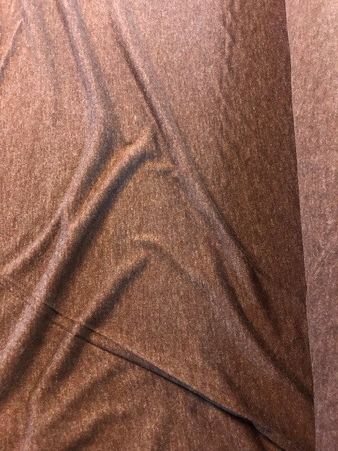 Chocolate Marl Viscose Knit. 180g/m2, 95% Viscose 5% Elastane. Roll Size: 8.4m