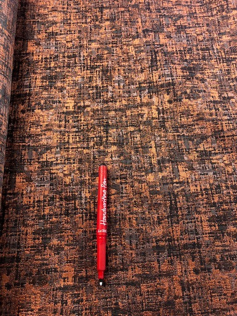 Burnt Orange/Grey Jacquard. 160g/m2, 100% Polyester. Roll Size: 3.6m