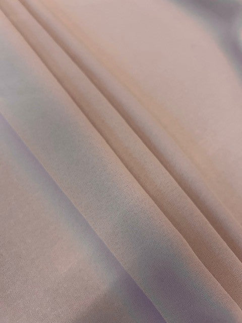 Lightweight Polyester Crepe Fabric – Mink Roll Size: 3m