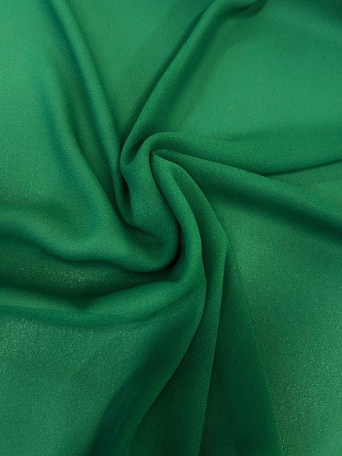 Lightweight Polyester Crepe Fabric – Forest Green Roll Size: 1.2m