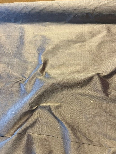 Coffee Iridescent Silk Dupion. 100% Silk, 100g/m2, 140cm Wide. Roll Size: 2.4m