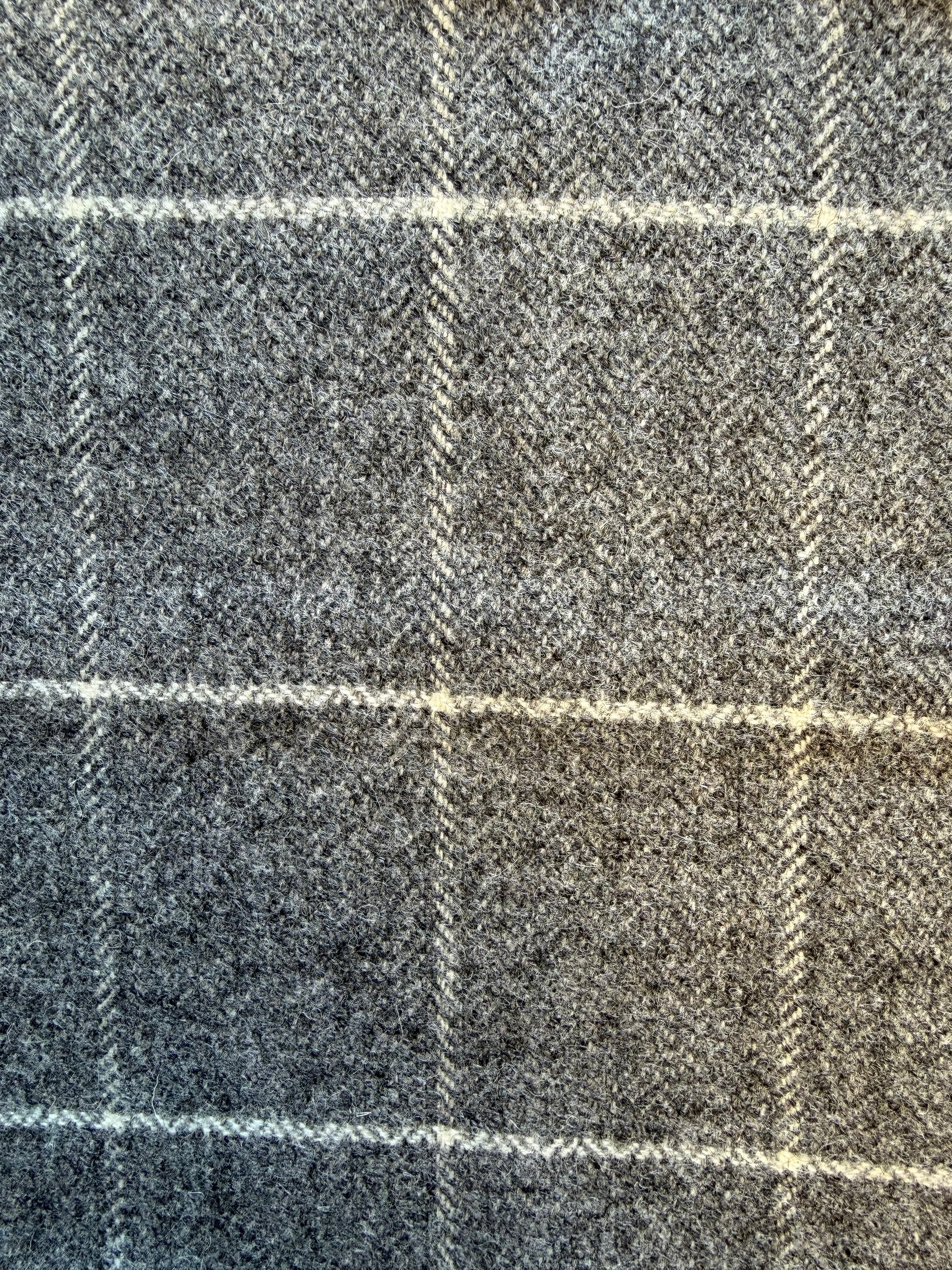 Grey with Chalk Wool Tweed