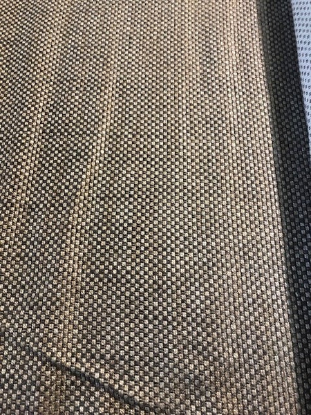 Grey Semi Plain Textured Hopsack Weave. 380g/m2. "Ian Mankin - Perth Shale". Roll Size - 2.3m