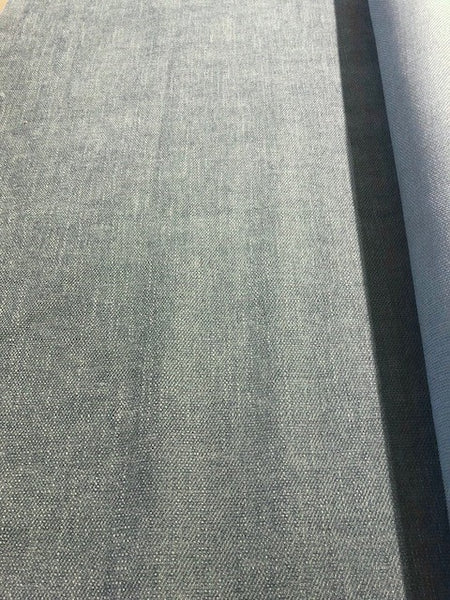 Dusty Blue Semi Plain With Fire Retardant Finish. 380g/m2. Roll Size - 2m