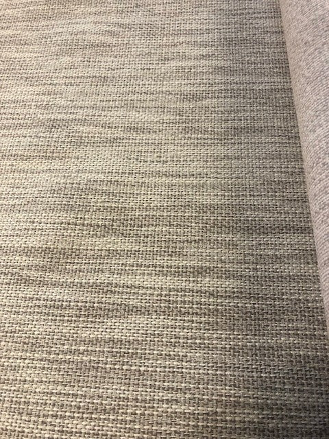 Cream/Brown Semi Plain Basket Weave. Heavy and Firm Handle. 440g/m2. Roll Size - 1.9m