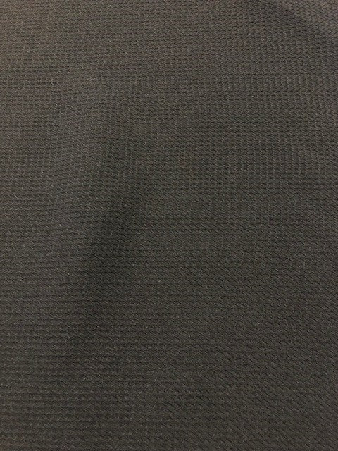 Black Waffle. 140g/m2, 100% Polyester. Roll Size - 2.5m