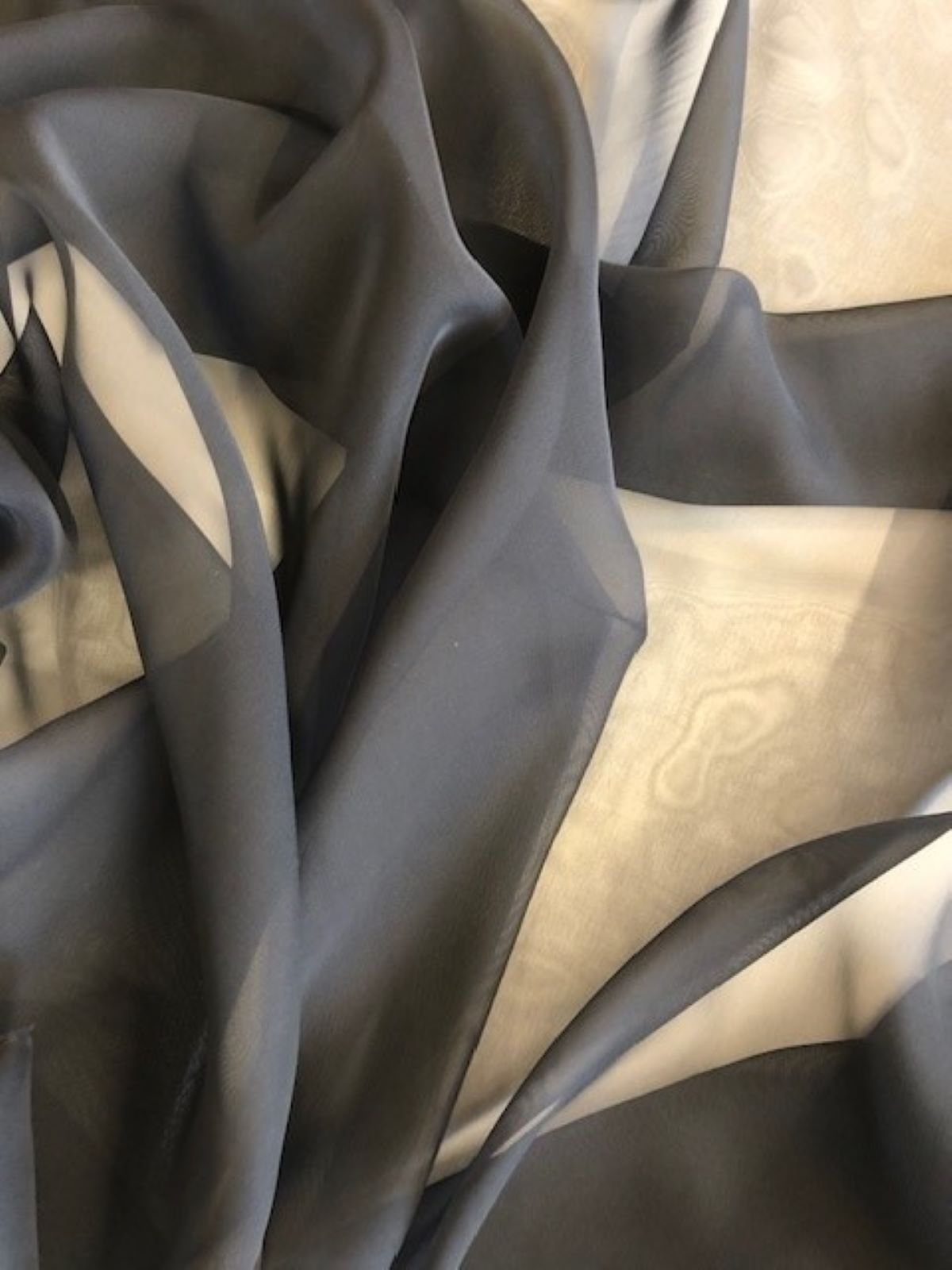 Black Lightweight Fly Away Chiffon