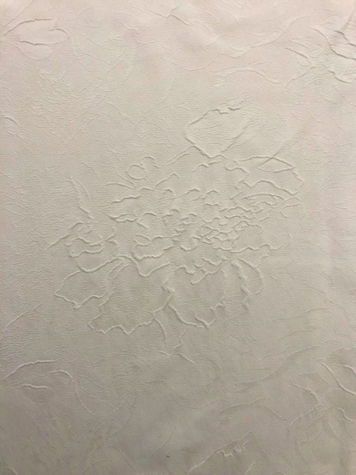 Ivory Embossed Jacquard Fabric