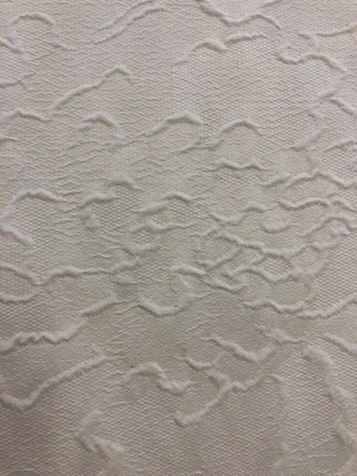 Ivory Embossed Jacquard Fabric