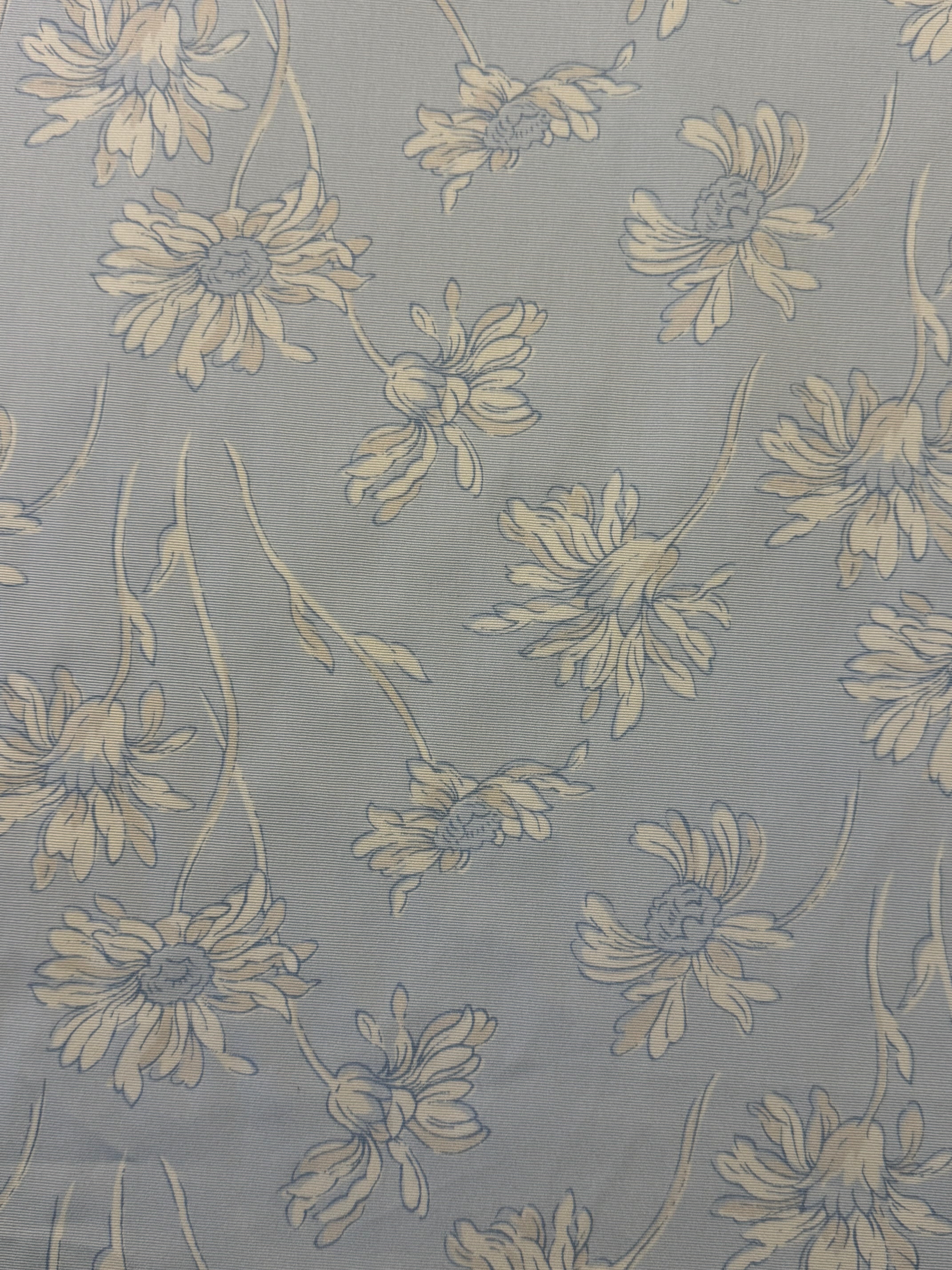 Anice Furnishing Fabric by Romo – Duck Egg Blue Floral Cotton