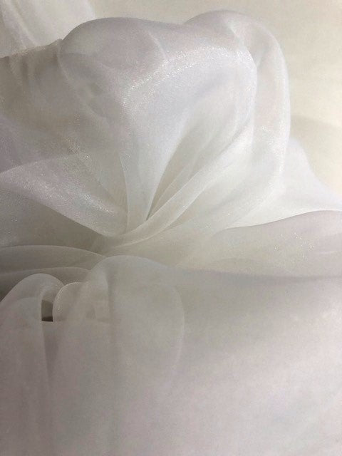 White Matt Organza