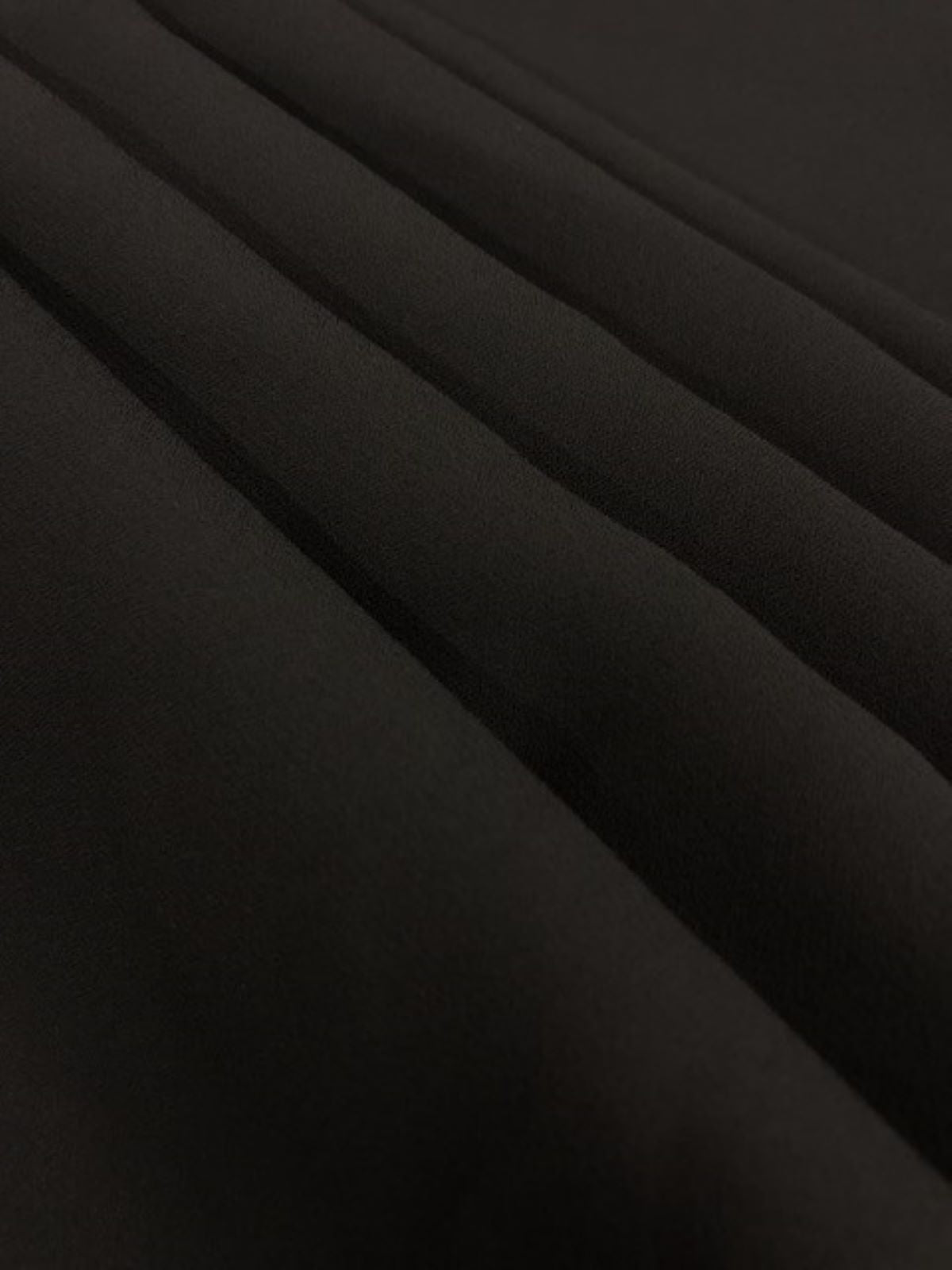 Black Double Georgette