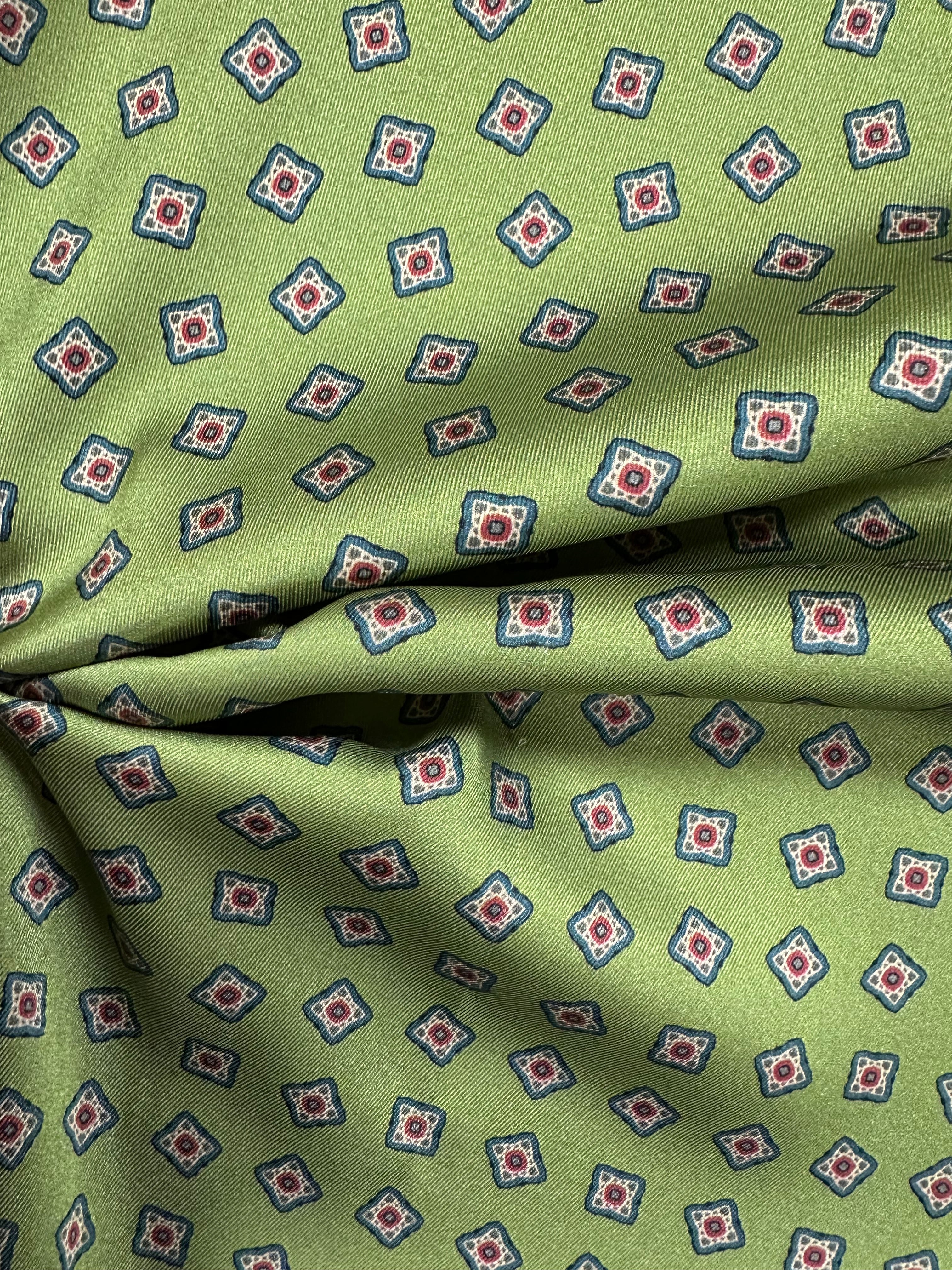 Chartreuse Green Fabric – 100% Polyester, Printed in Italy, 145cm Wide