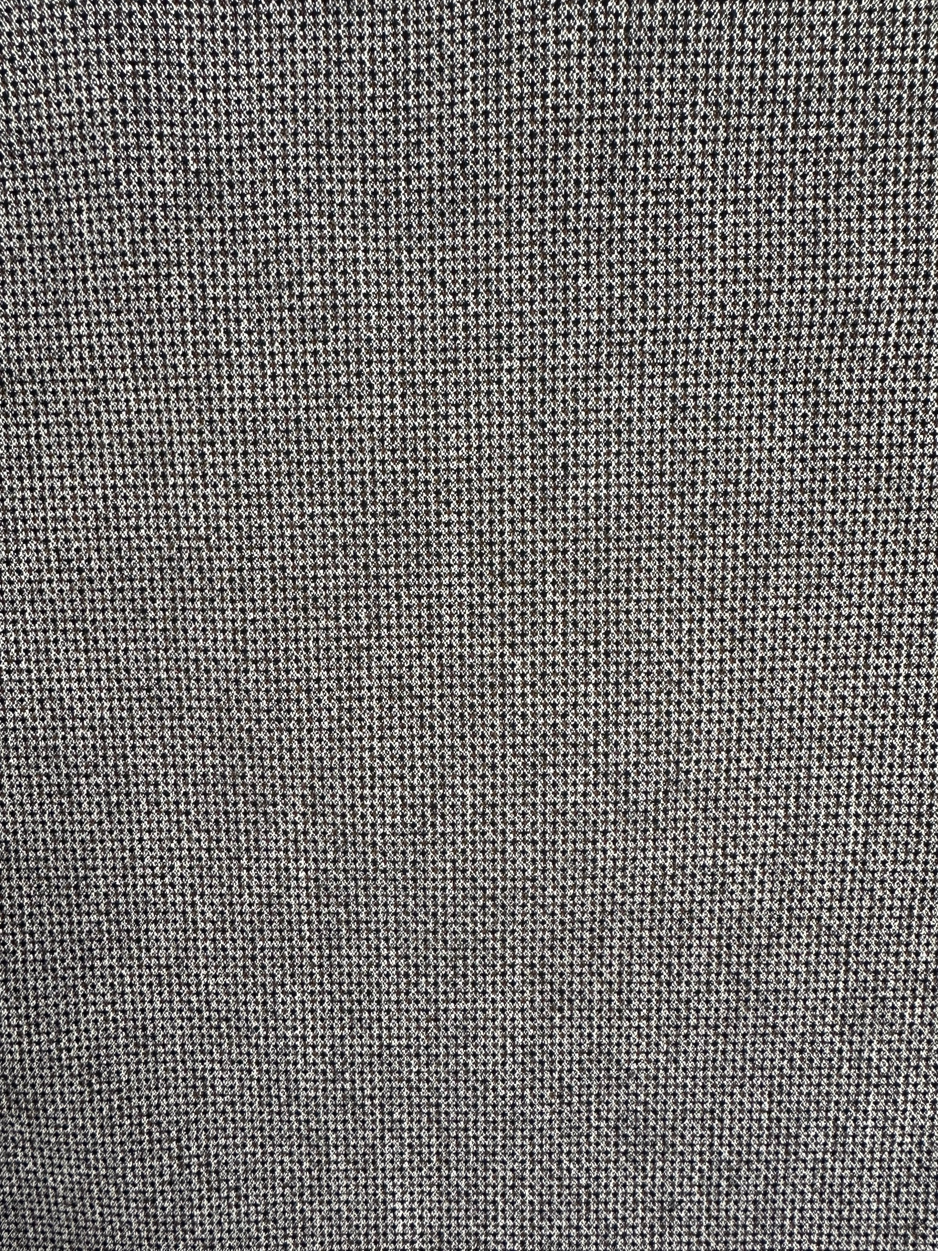 Black & White Mottled Cotton Blend Fabric – Light Stretch – 148 cm Wide