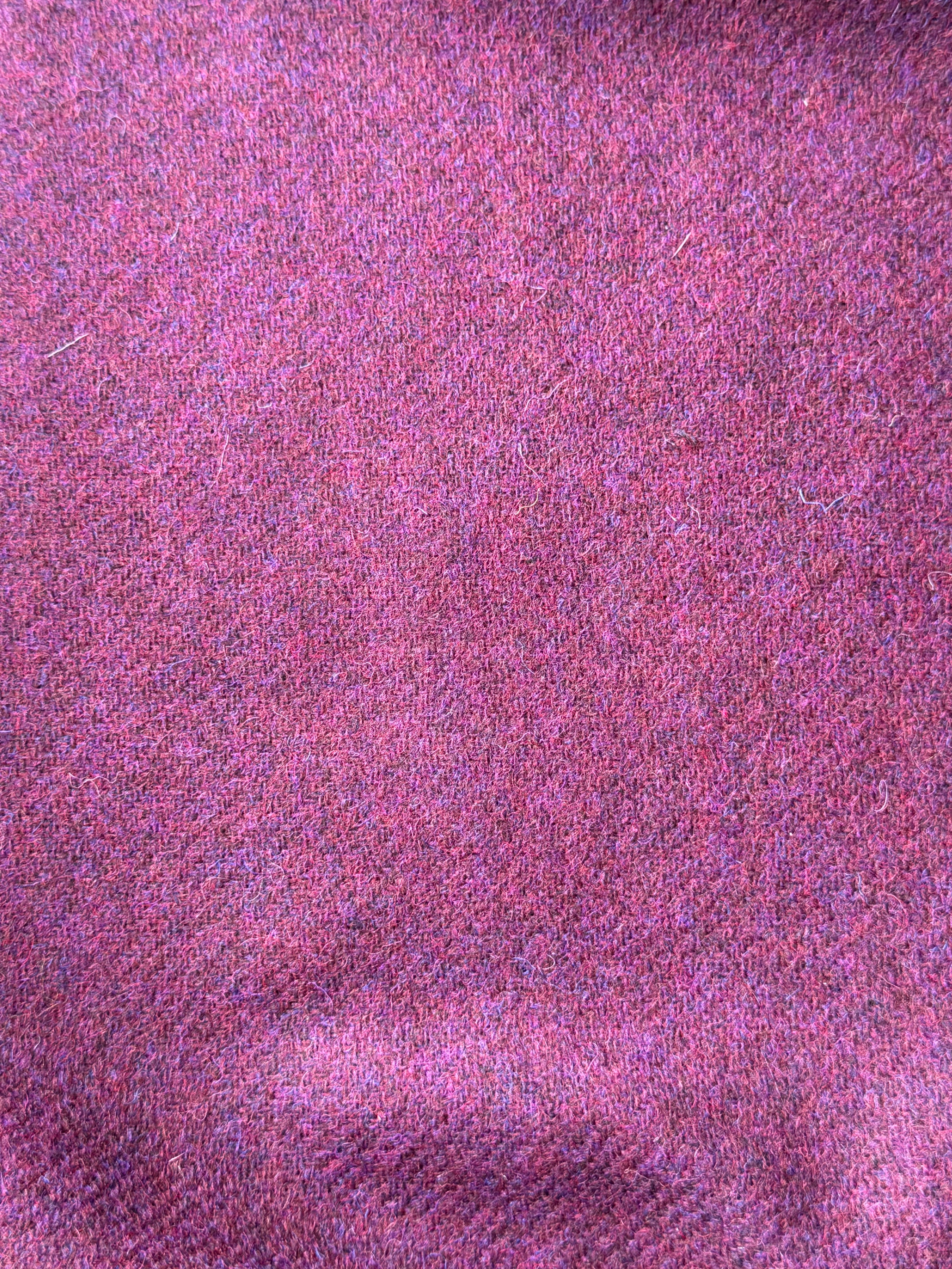 Purple Wool Fabric Remnants – 100% Wool 195 Cm in total