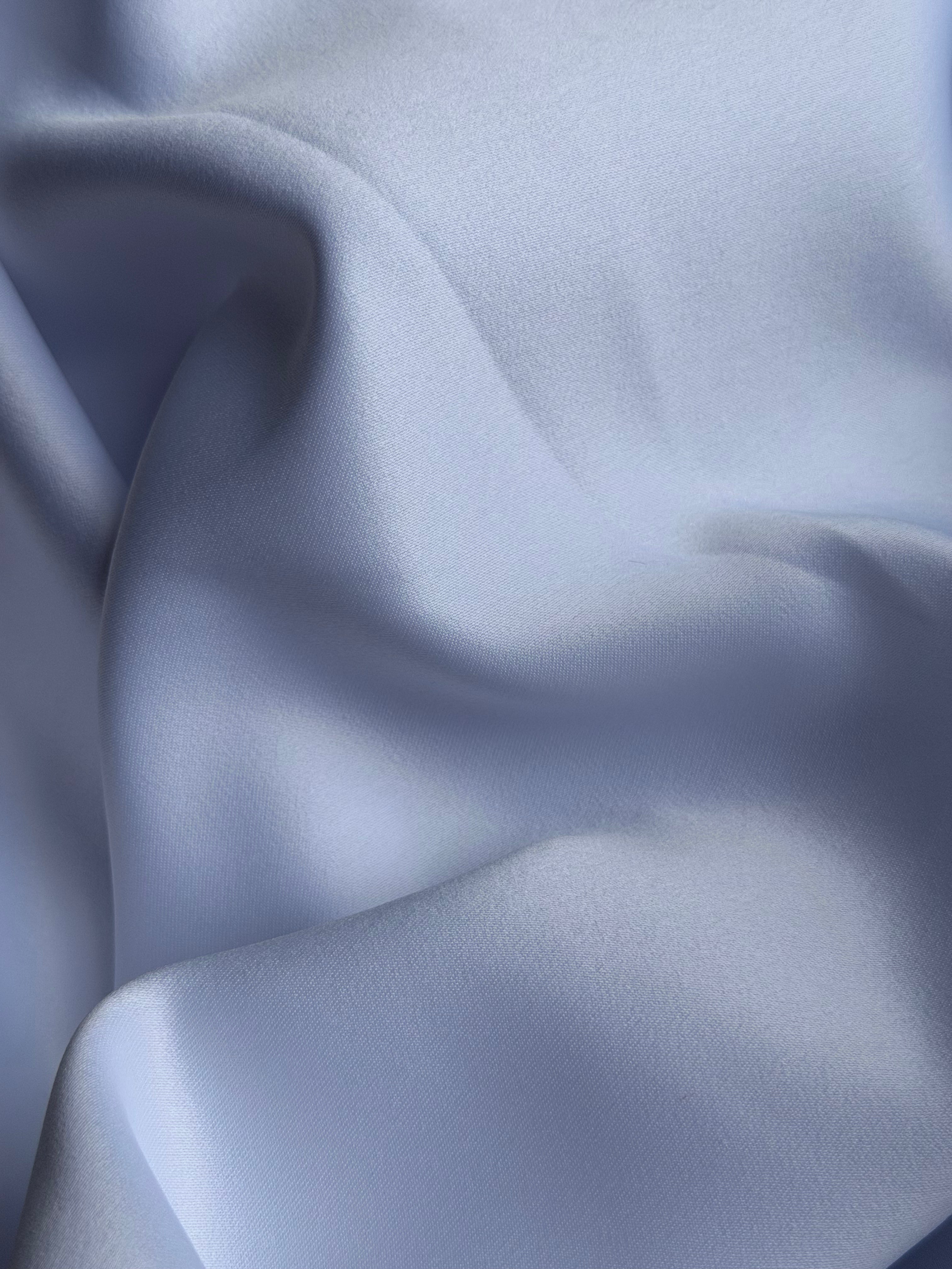 White Polyester Satin Back Crepe – 2 Metre Piece | 200 GSM