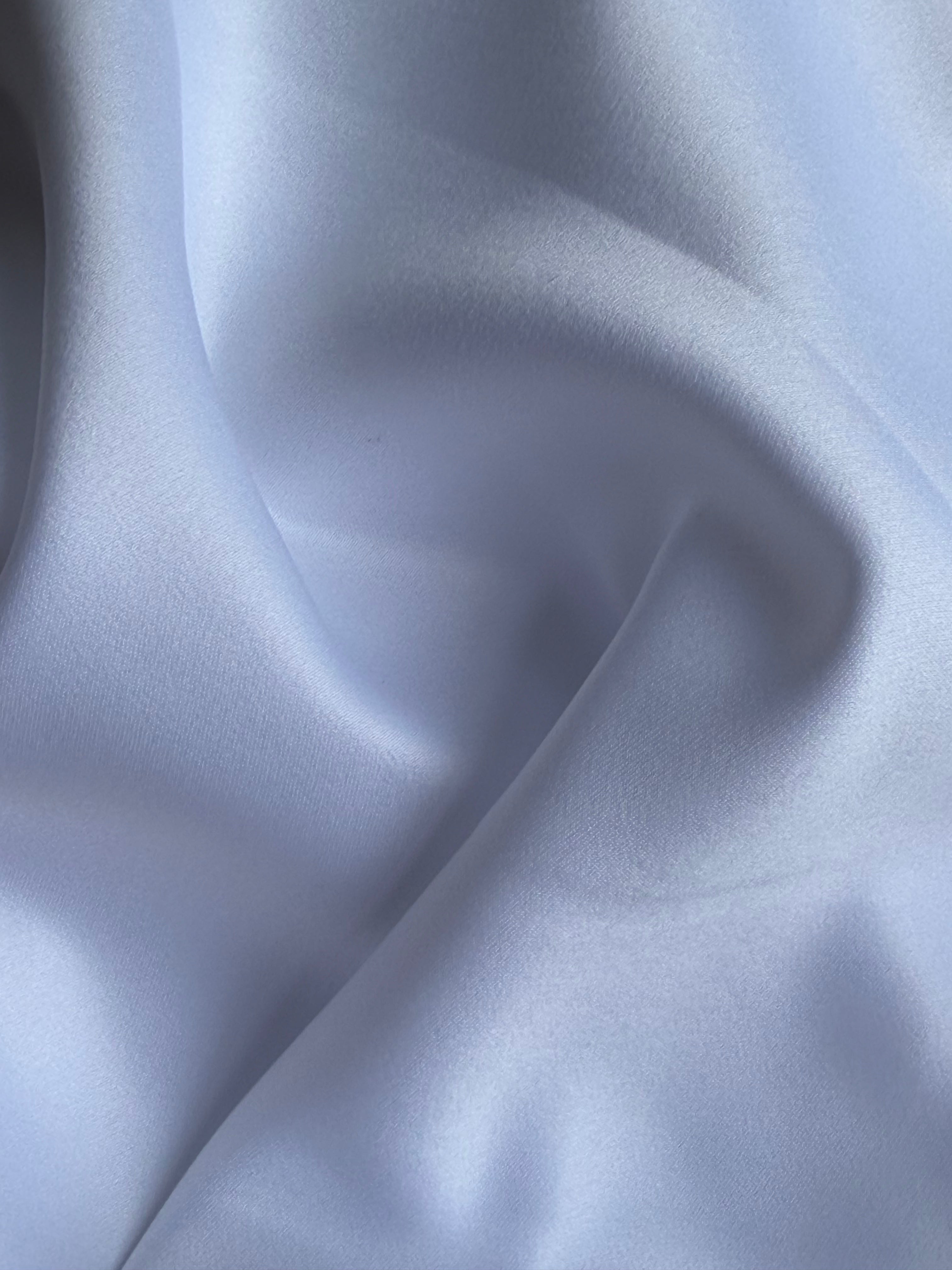 White Polyester Satin Back Crepe – 2 Metre Piece | 200 GSM