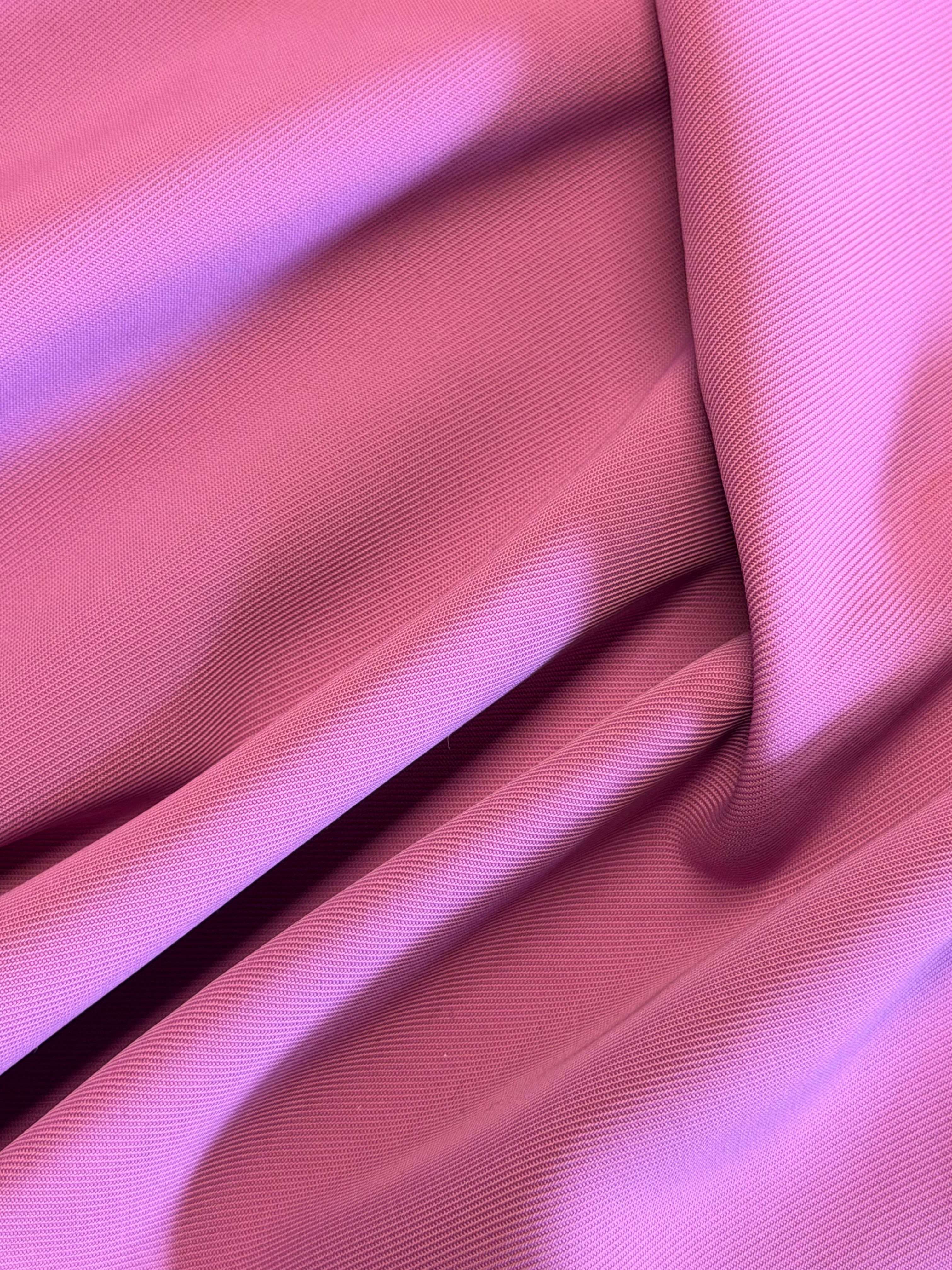 Italian Magenta Twill Fabric – 100% Triacetate – 145 cm Wide