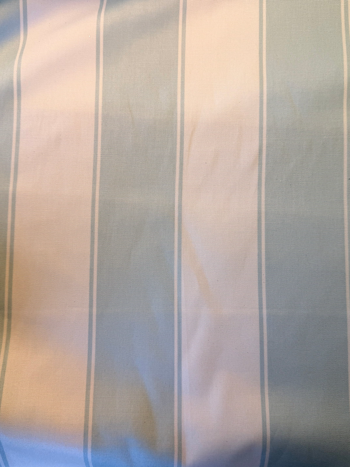 Romo Camille Duck Egg & Cream Striped Interior Fabric – Luxury Soft Furnishing Fabric