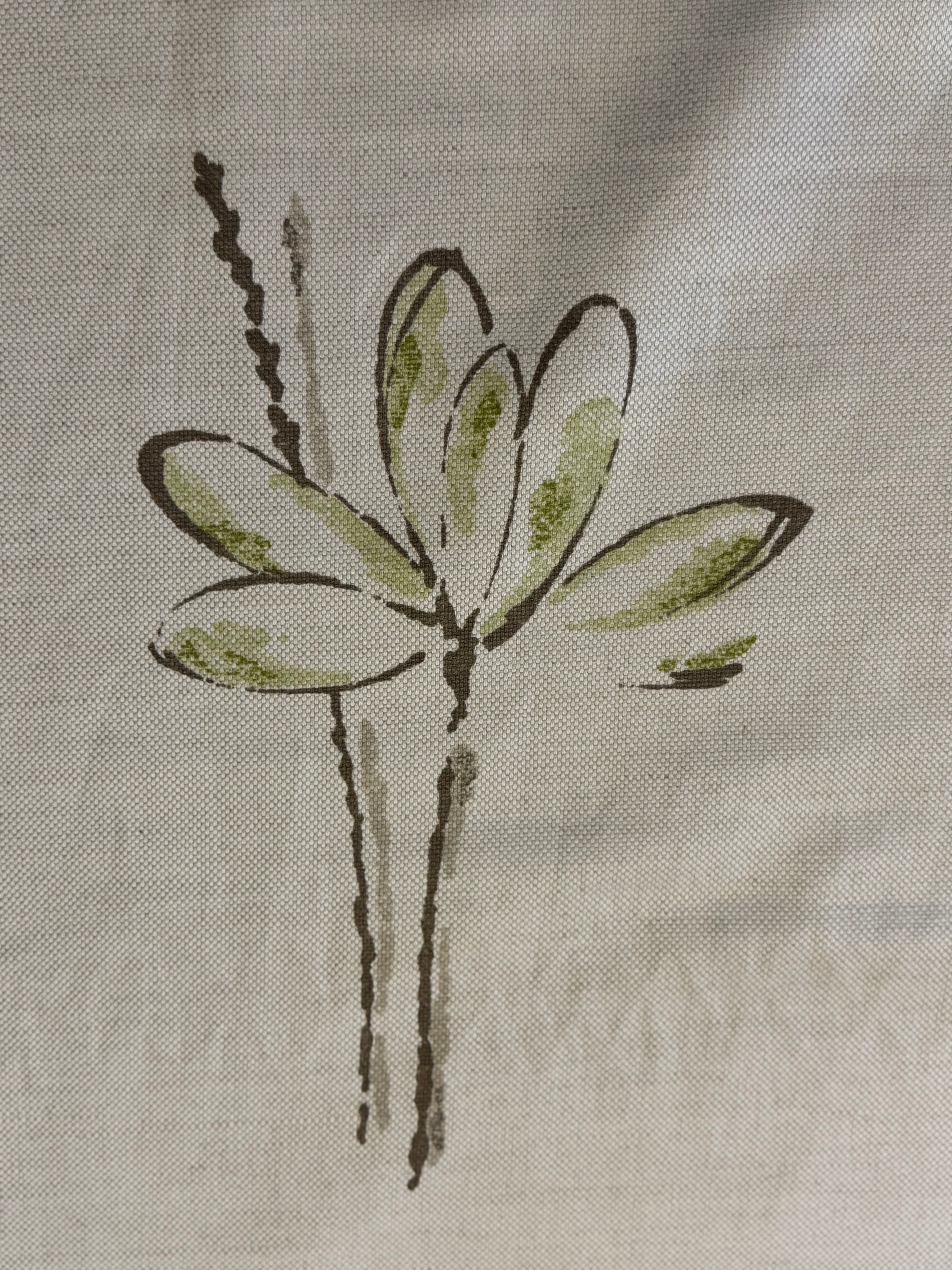 Kiri Furnishing Fabric by Romo – Cream Base Contemporary Floral Print