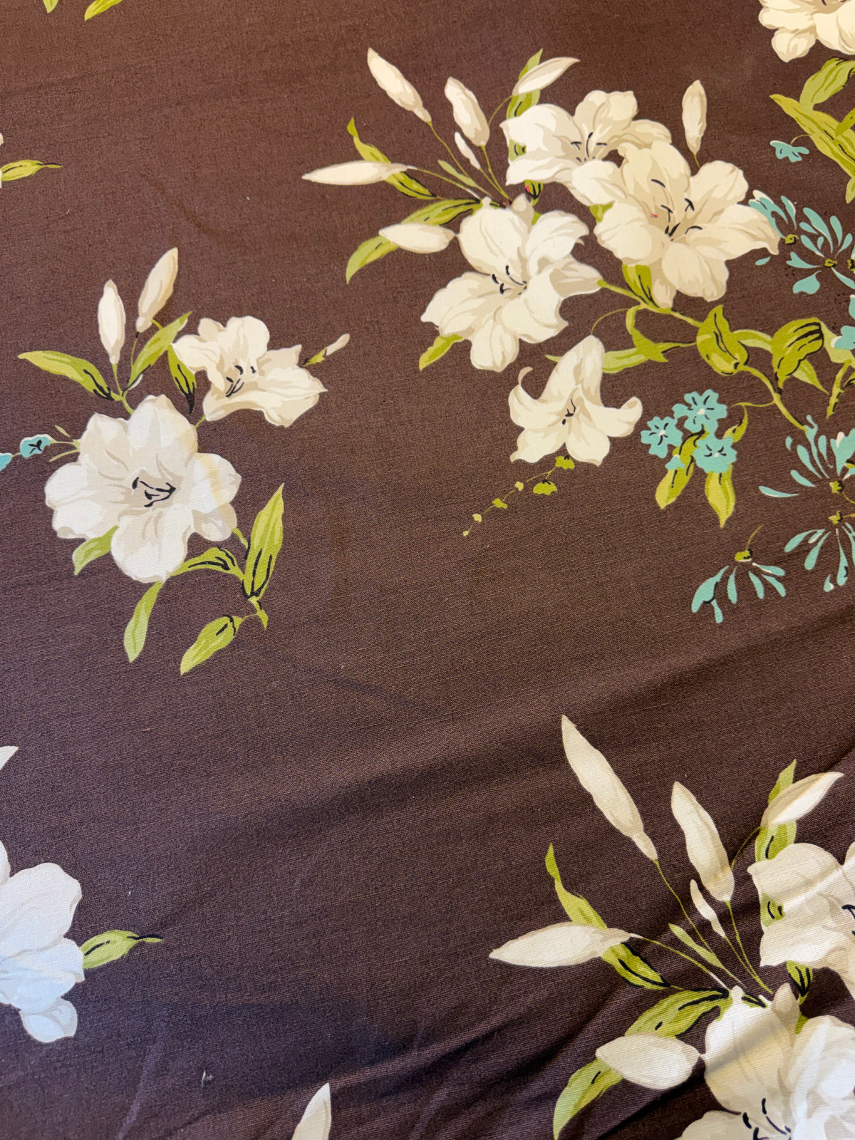 Audley by Romo – Brown Floral Furnishing Fabric – 148cm Wide