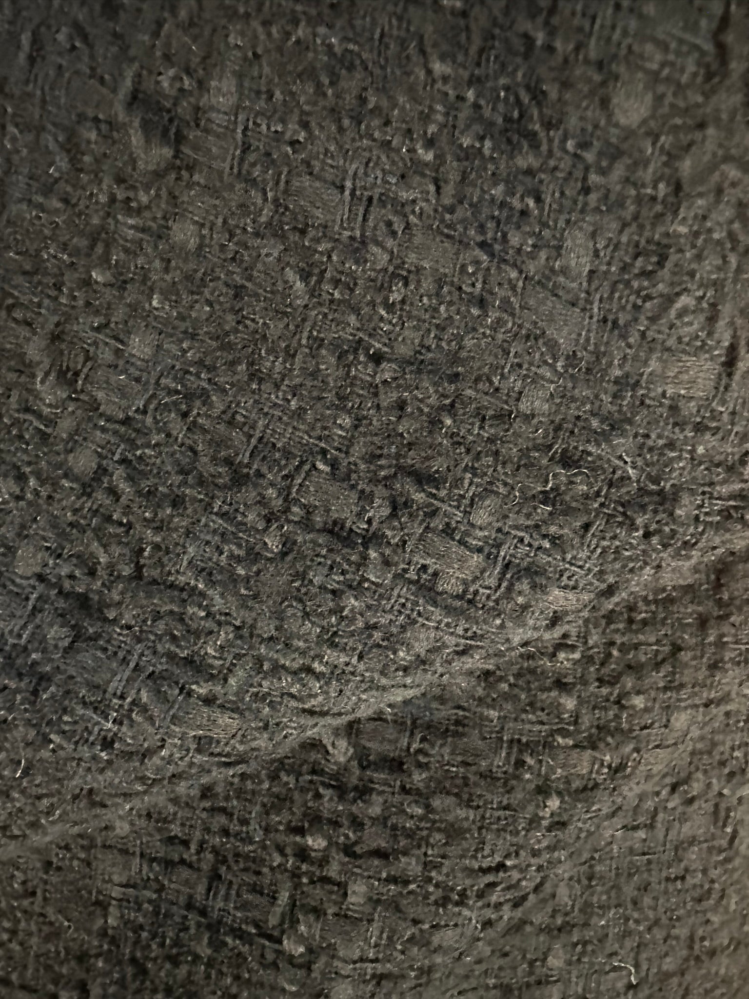 Black Basket Weave Chanel-Style Fabric – High-End Tailoring Material