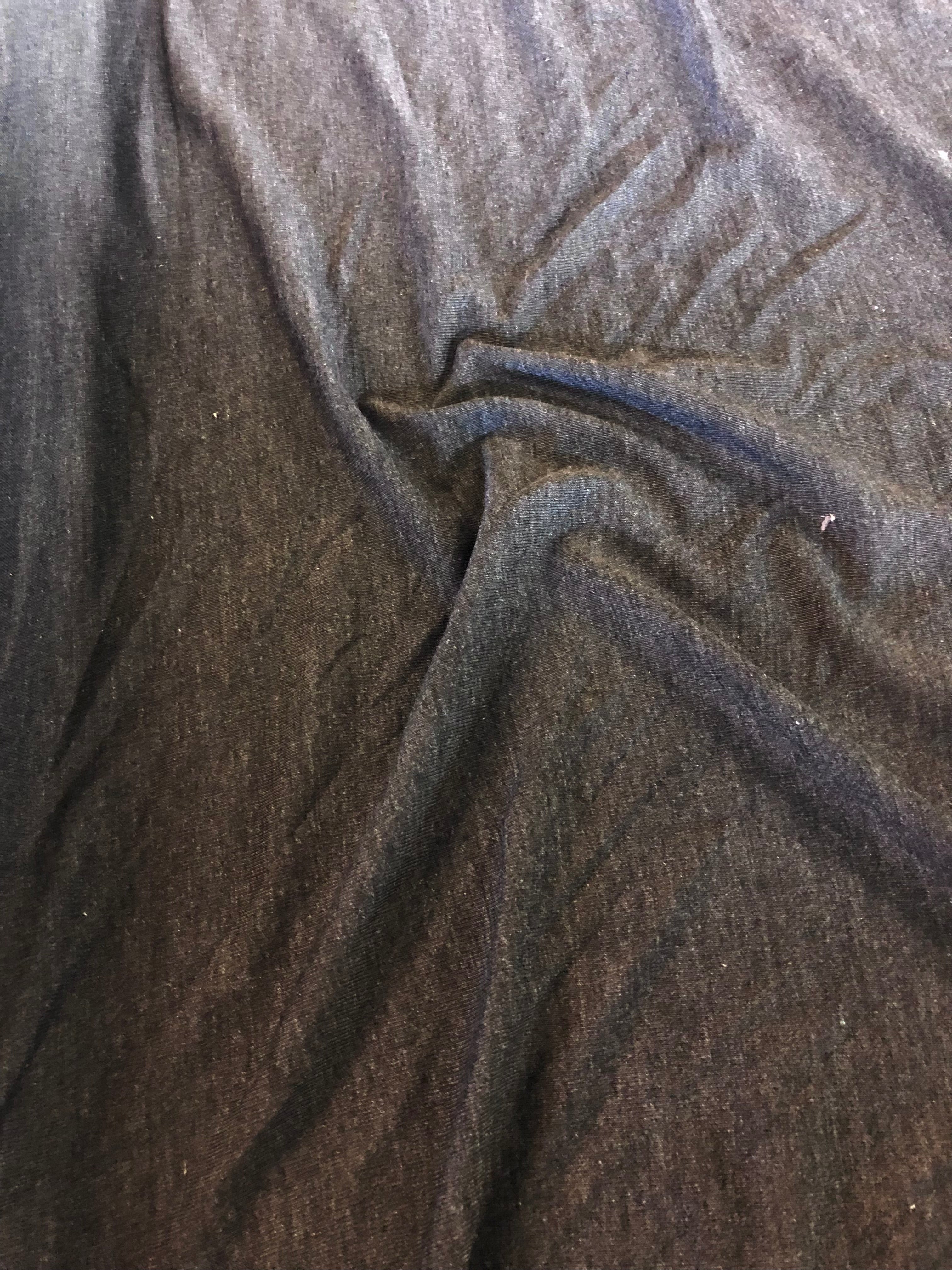 Charcoal Marl Lightweight Viscose Jersey. 130g/m2, 95% Viscose 5% Elastane. Roll Size: 5.5m