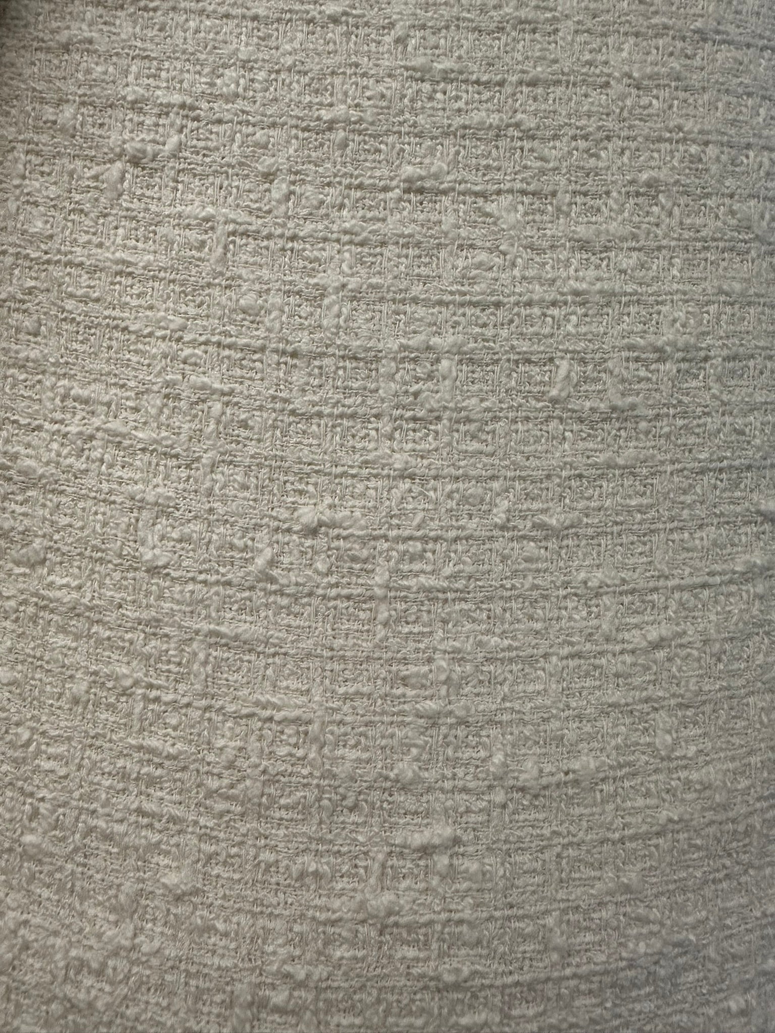 Cream/Ivory Basket Weave Chanel-Style Fabric – High-End Tailoring Material