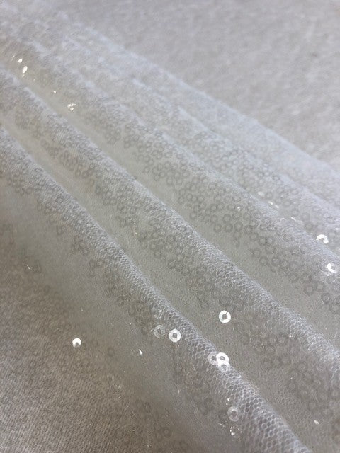 Ivory Overlapping Allover Sequin