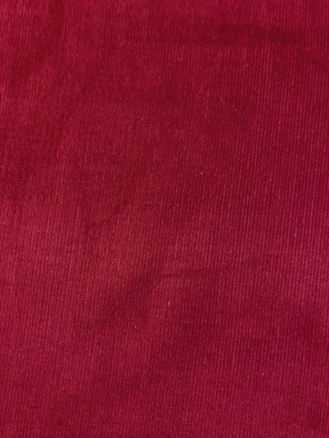 Maroon 21-Wale Pincord Cotton Corduroy – 148 cm Wide